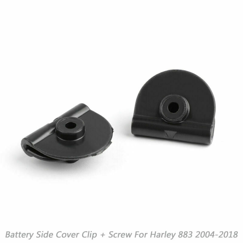Para Harley Sportster XL883 XL1200 2004-2018 Clip de tapa lateral de batería + tornillo genérico