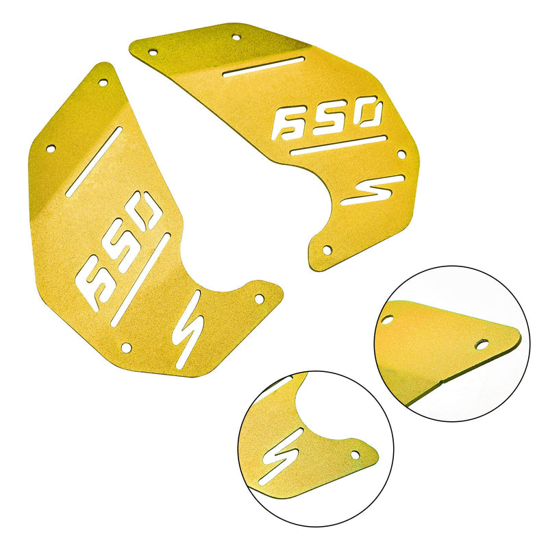 Engine Cover Plate Side Panel Gold For Kawasaki Vulcan S En650 Vn650 2015-2022 Cafe