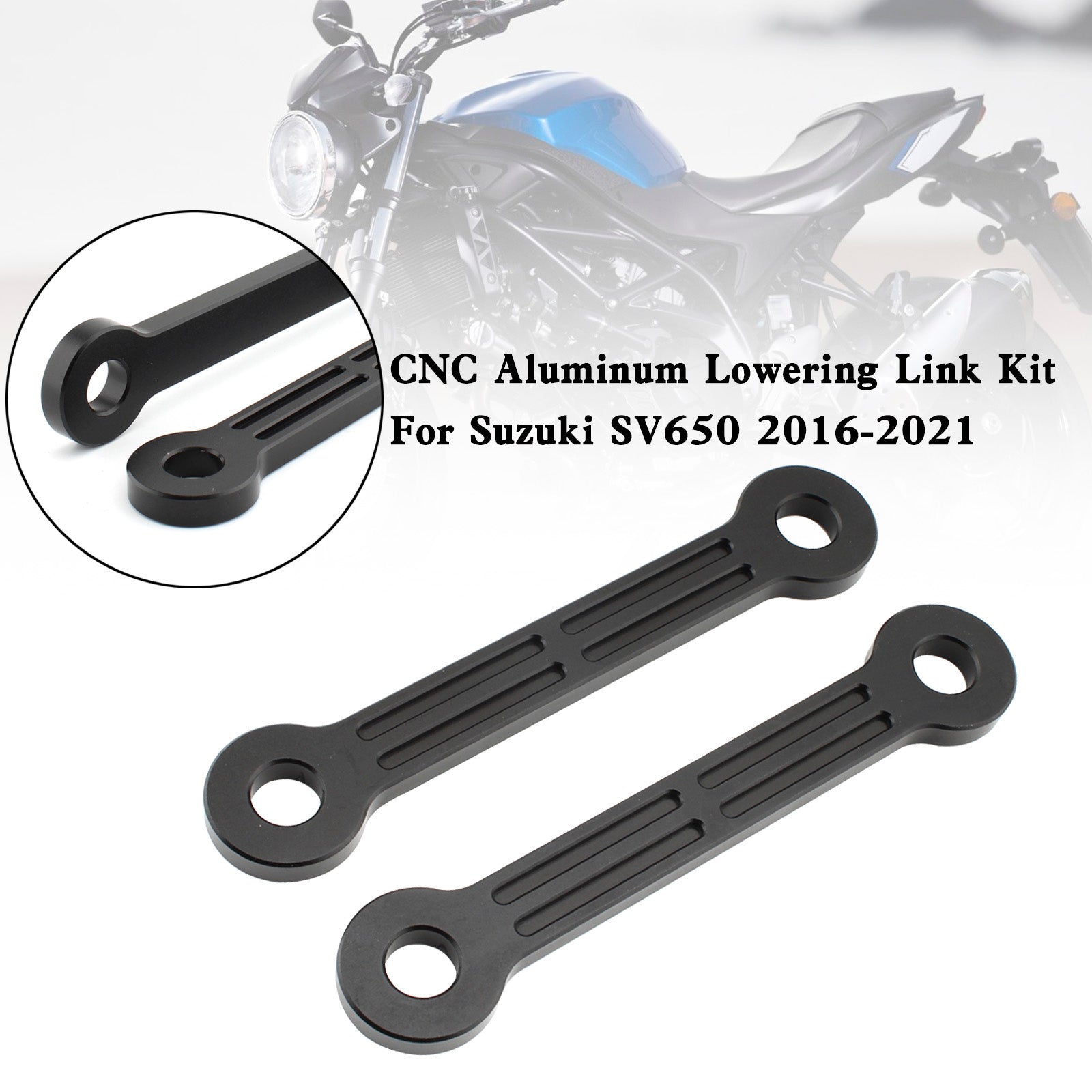 25mm Suzuki SV650 2016-2021 Kit de enlace de bajada de aluminio CNC