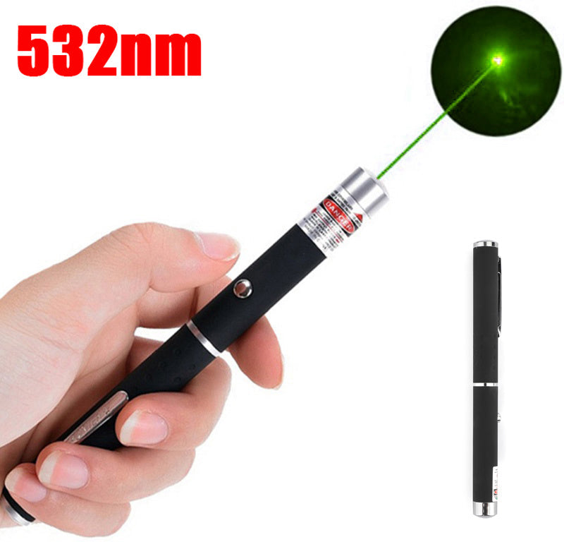 High Power Military 1mw 532nm Green Laser Pointer Pen Visible Beam Light Lazer