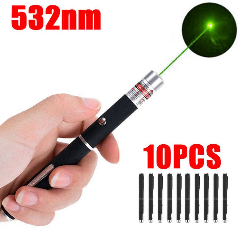 High Power Military 1mw 532nm Green Laser Pointer Pen Visible Beam Light Lazer