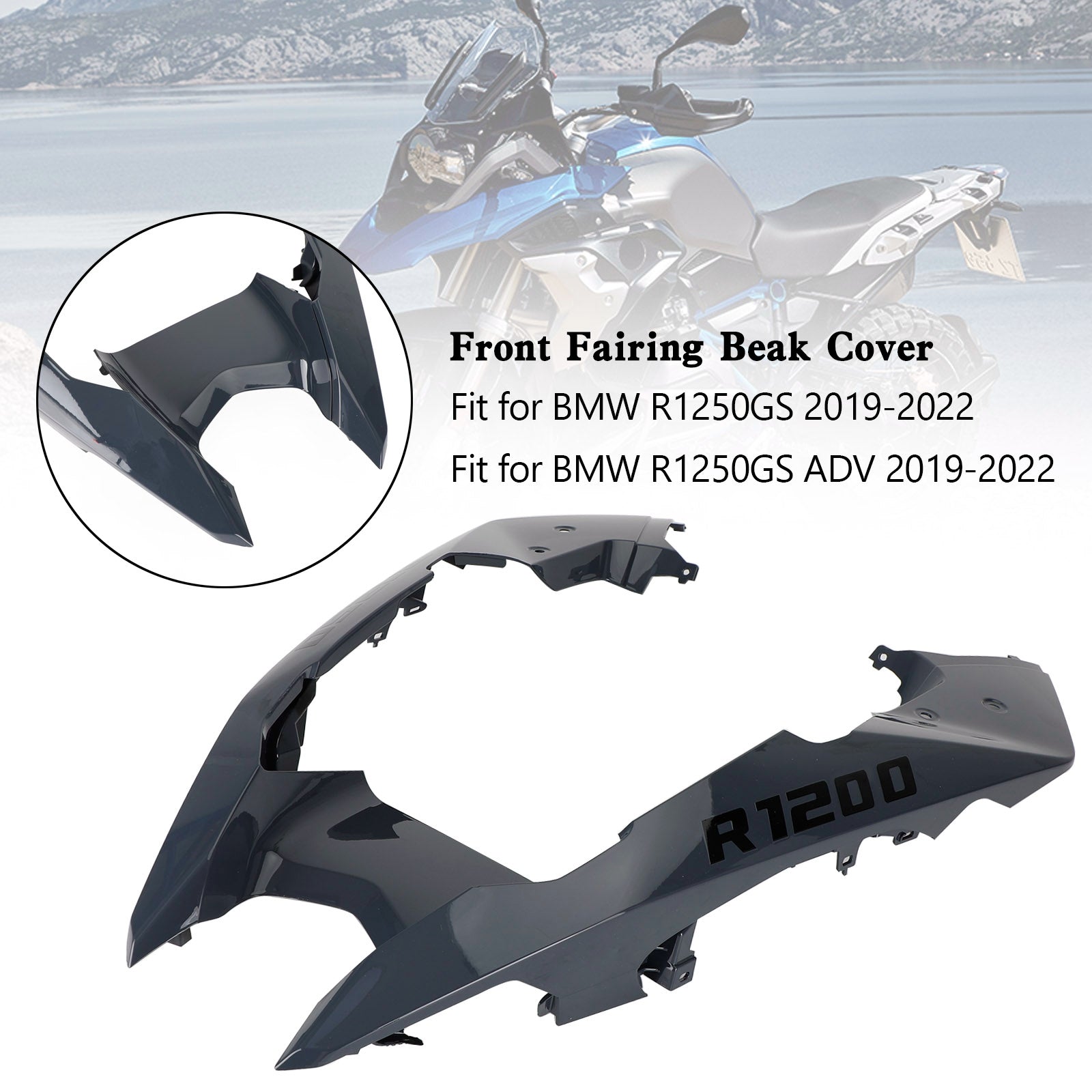 Front Nose Fairing Beak Fender Cover For BMW R1200GS / ADV 2014-2018