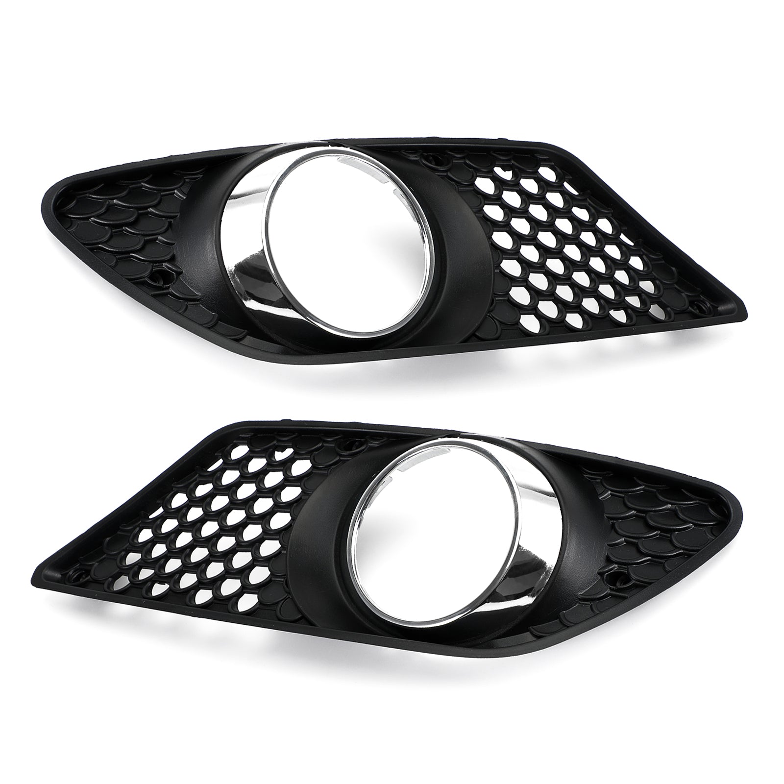 Pair Front Bumper Fog Light Grill Set Fit Mercedes Benz C-Class W204 2008-2010 Generic