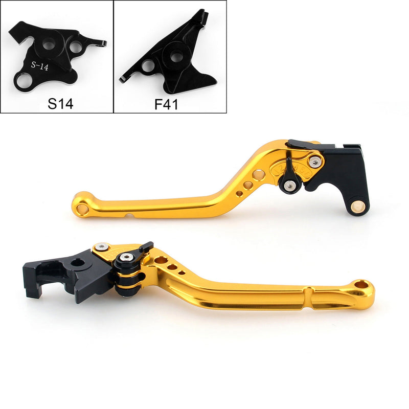 Long Brake Clutch Levers For Suzuki HAYABUSA/GSXR1300 2008-2014 Black Generic