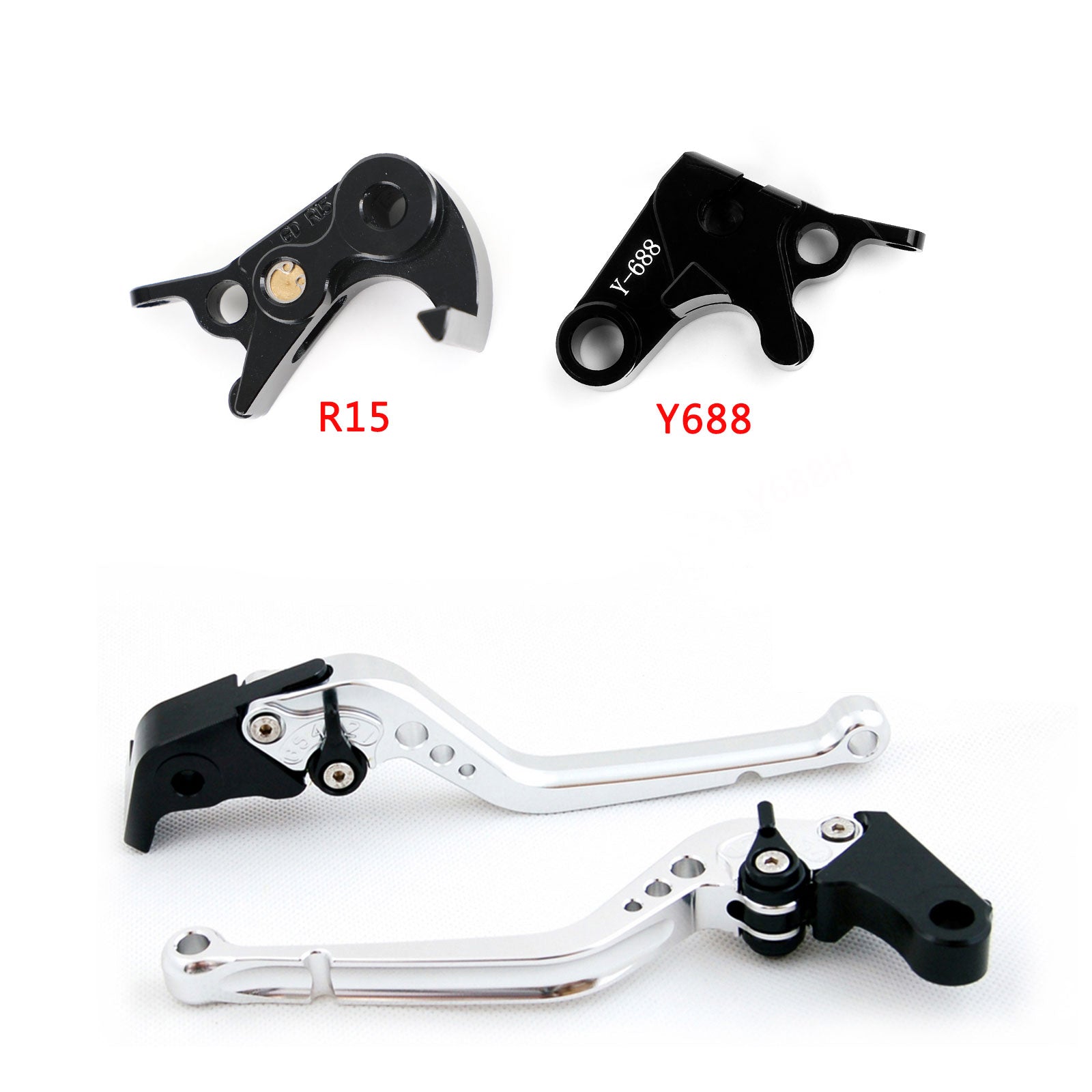 Long Clutch Brake Lever fit for Yamaha YZF R1/R1M/R1S 2015-2021 YZF R6 2017-2020 Generic