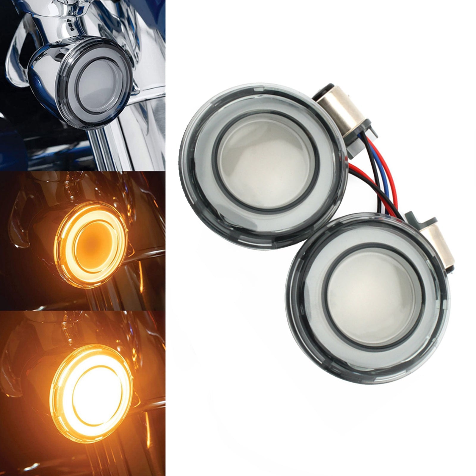 1157 Luz de señal de giro de freno LED para Touring Street Glide Electra Glide Generic