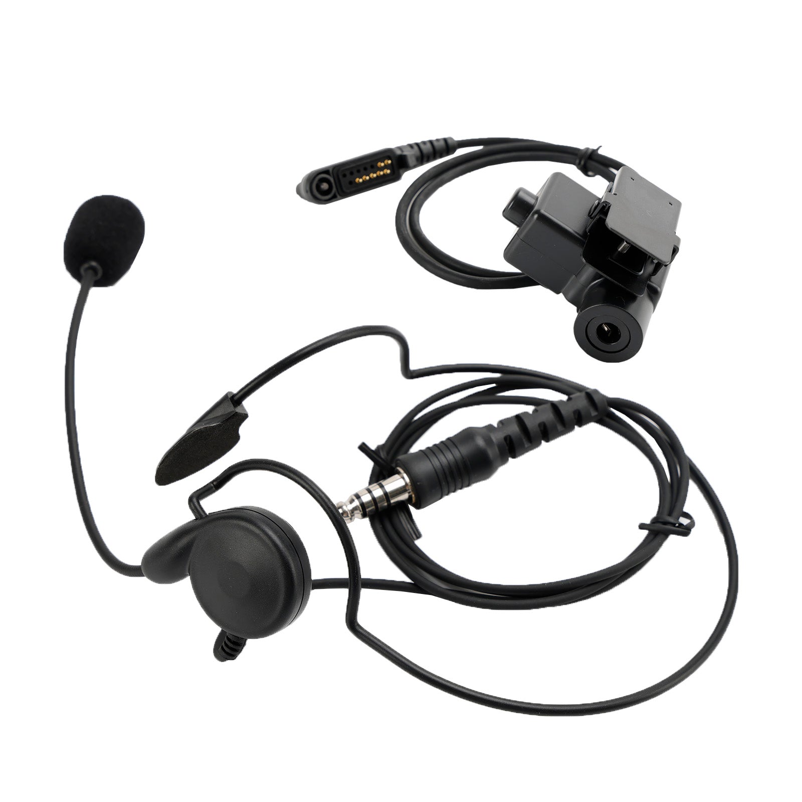 Para HYT PD680 PD685 X1E X1P 6Pin U94 PTT 7,1-C7 auriculares tácticos con enchufe de montaje trasero