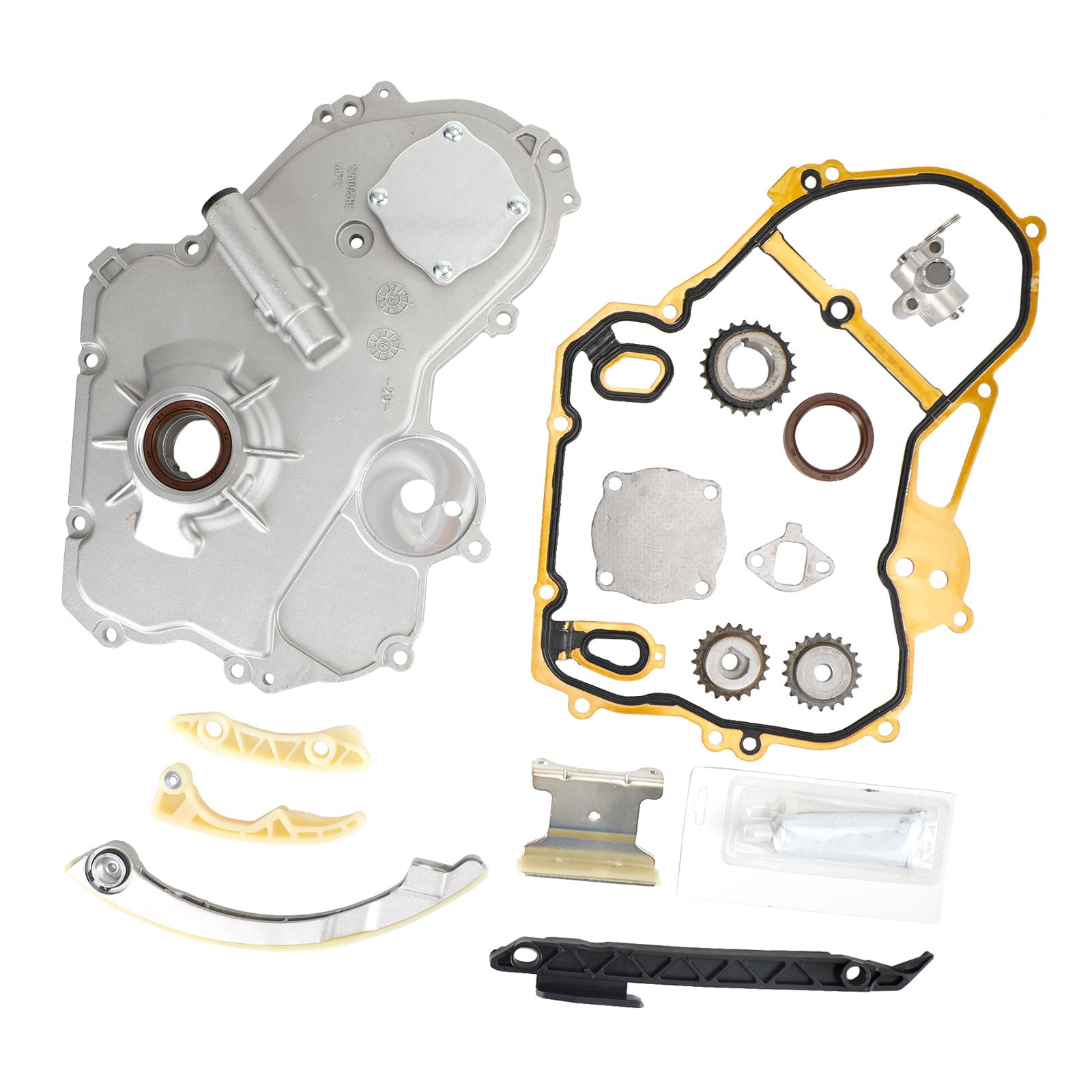 2010 Buick Lacrosse Chevrolet Equinox GMC Terrain Pontiac G62.4L Timing Chain Kit Oil Pump Selenoid Actuator Gear Cover Kit HS26517PT 90537632 24424758