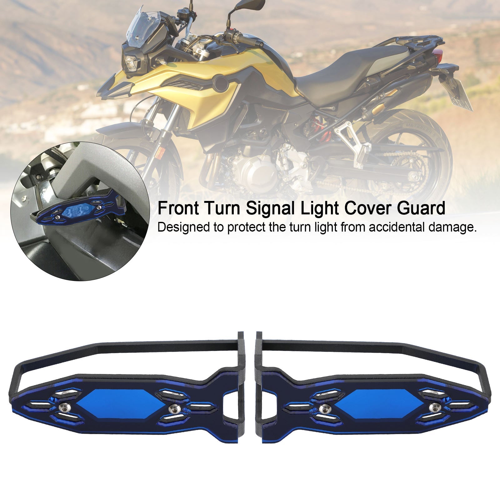 Front Turn Signal Light Cover Guard For BMW R1250GS R1200GS/LC/Adv F750/850 GS Generic