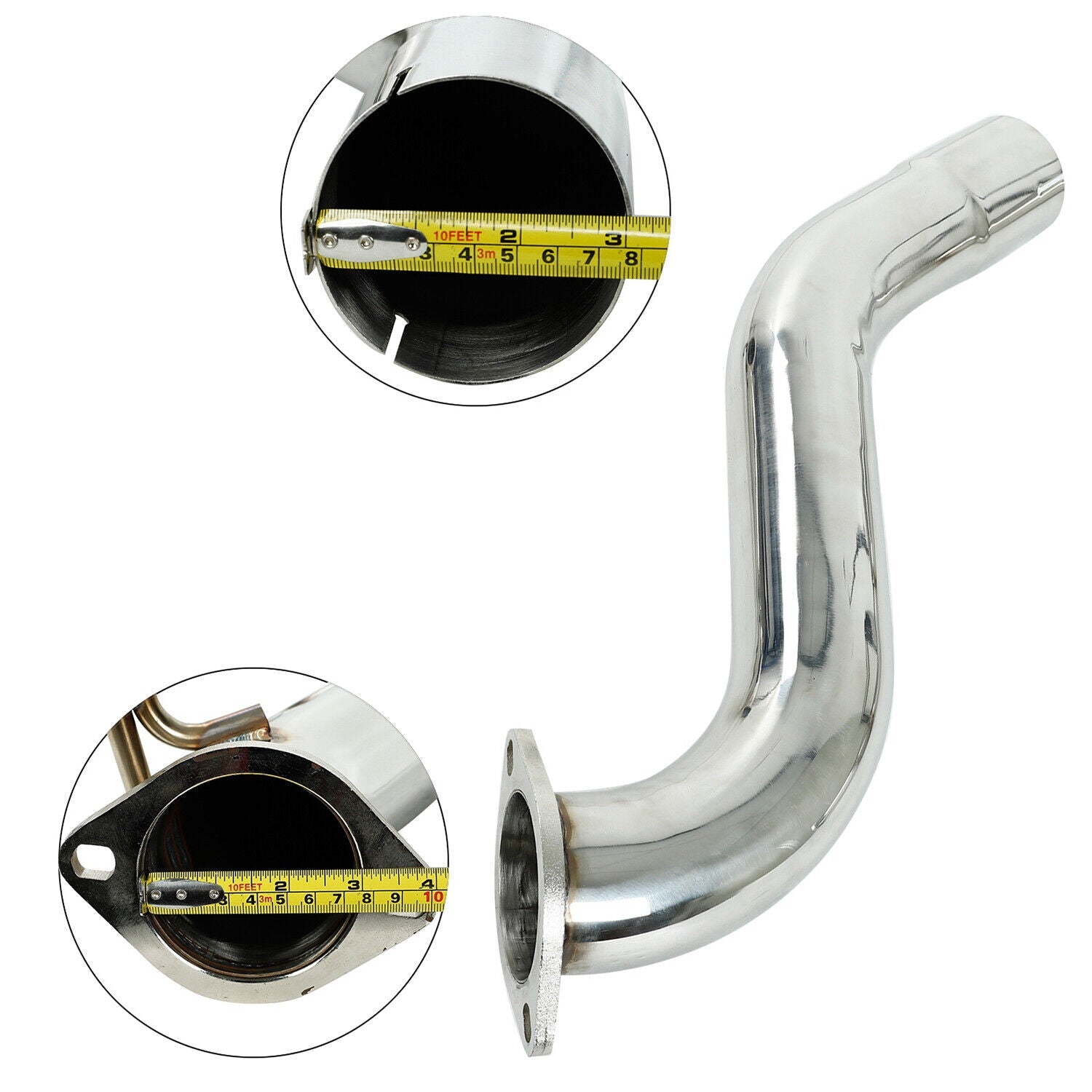 Exhaust Header Cat Back Exhaust Tip for Subaru WRX / STI 2015+ R400 Quad Tips Exhaust