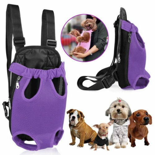 Mochila portátil de malla para perros y mascotas, mochila para cachorros, bolsa de transporte de viaje, bandolera 