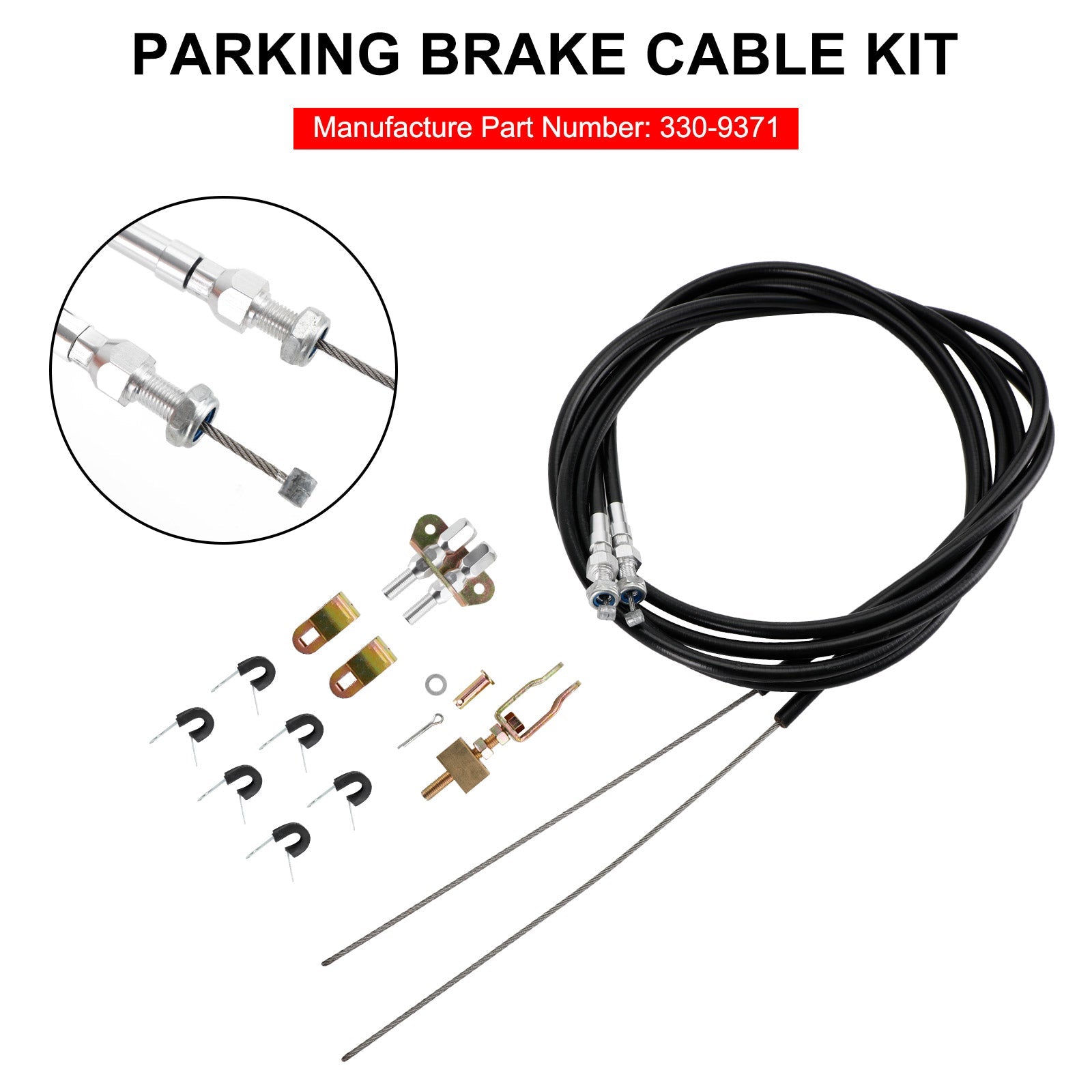 Wilwood 330-9371 CPP Universal Rear Parking Brake Emergency E-Brake Cable