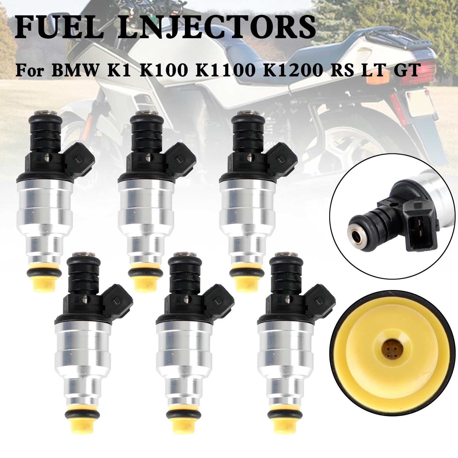 6PCS Motorcycle Fuel Injector 0280150705 For BMW K1 K100 K1100 K1200 RS LT GT