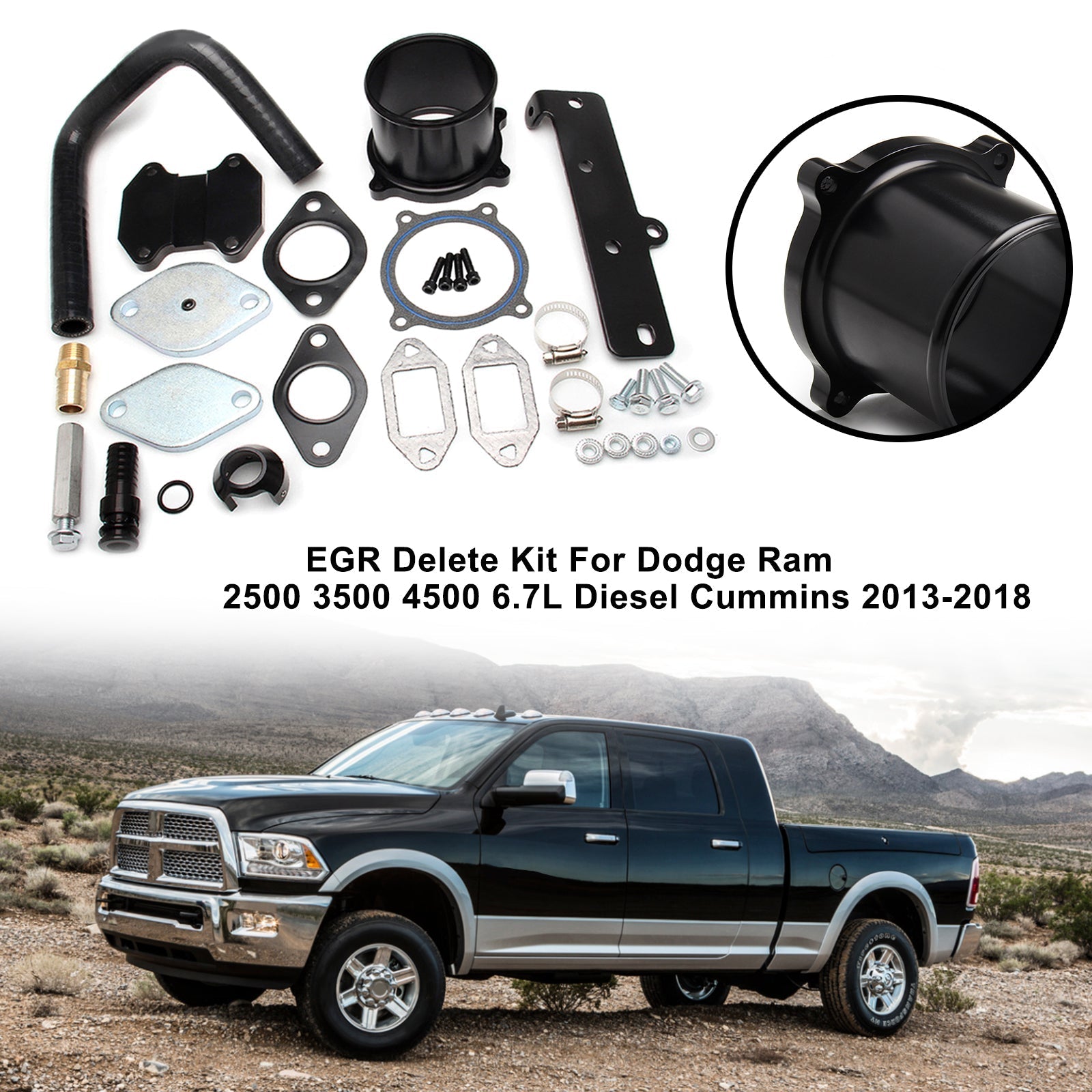 EGR Delete Kit For Dodge Ram 2500 3500 4500 6.7L Diesel Cummins 2013-2018