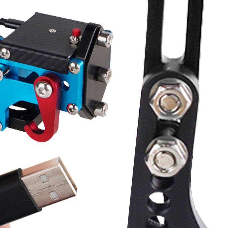 14Bit PS4/PS5 USB3.0 Handbrake Kits for Racing Games Steering Wheel Stand G29