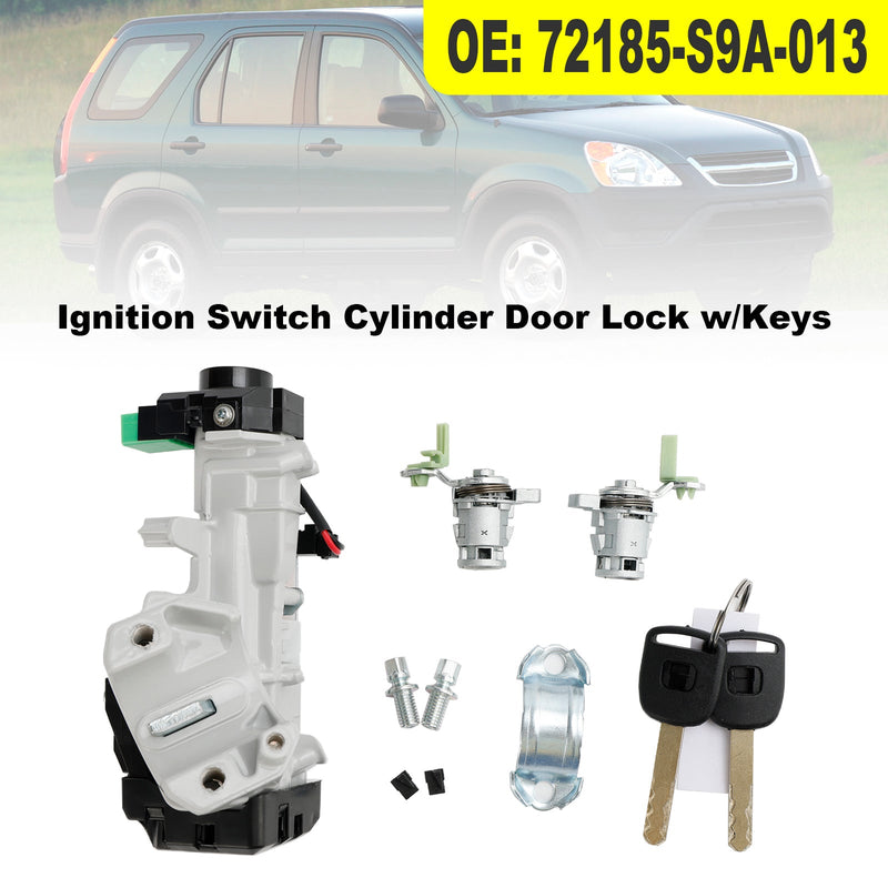 Honda Civic 1.3L 1.7L 2003-2005 Ignition Switch Cylinder Door Lock 72185-S9A-013 w/Key