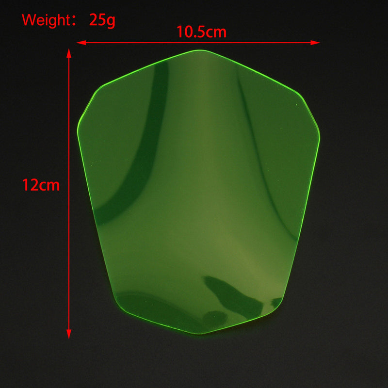 Cubierta de protección de lente de faro delantero apta para Kawasaki H2 H2R 2015-2019 humo genérico
