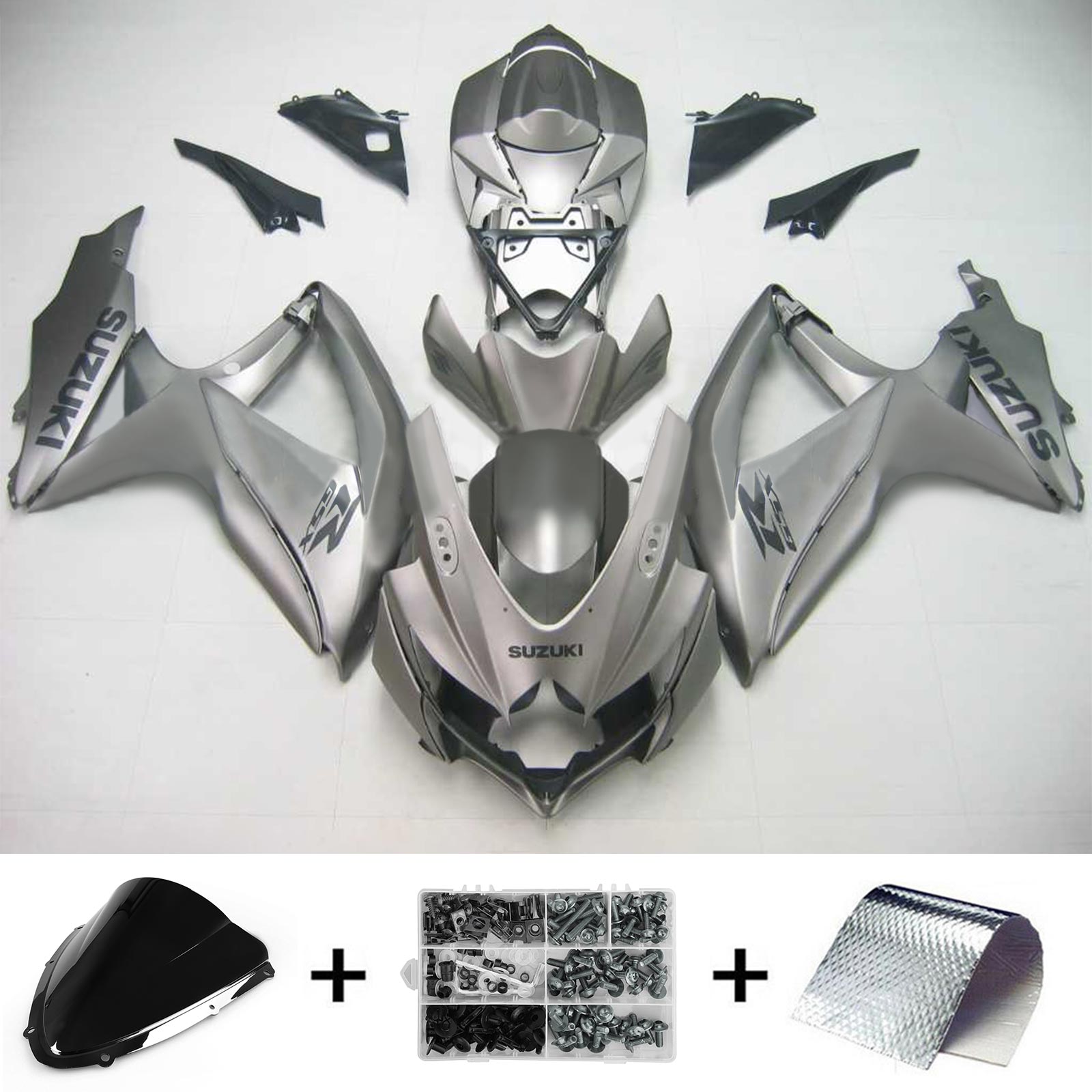 سوزوكي GSXR 600/750 2008-2010 الهدايا المجمعة هيكل السيارة البلاستيك ABS K8