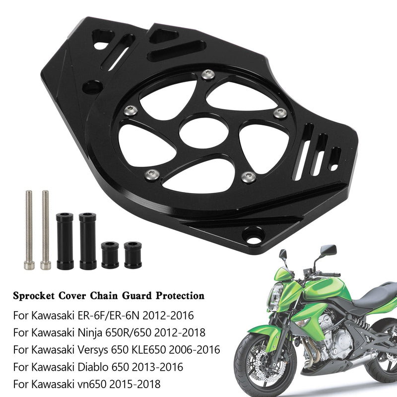 Kawasaki Ninja Vulcan 650 ER-6N Protección de la cubierta de la cadena de la cubierta del piñón