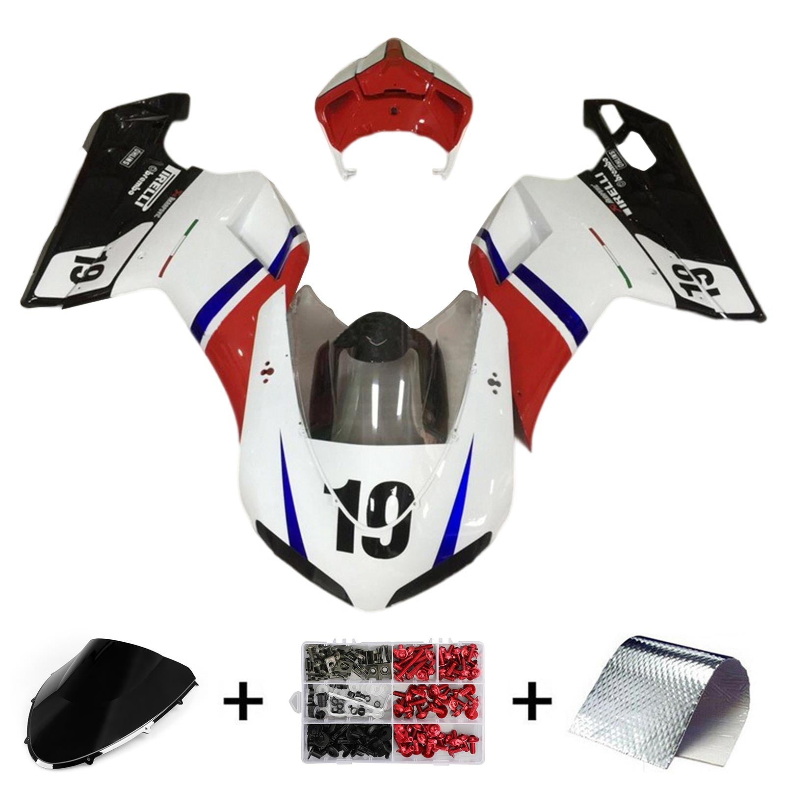 Ducati 1098 1198 848 2007-2011 Kit Carenado Carrocería ABS