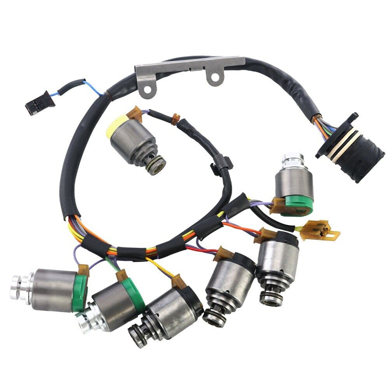 Audi A6 2000-2005 5 SP F/AWD V6 2.5L 2.7L 7PCS 5HP19 Transmission Solenoids With Internal Harness