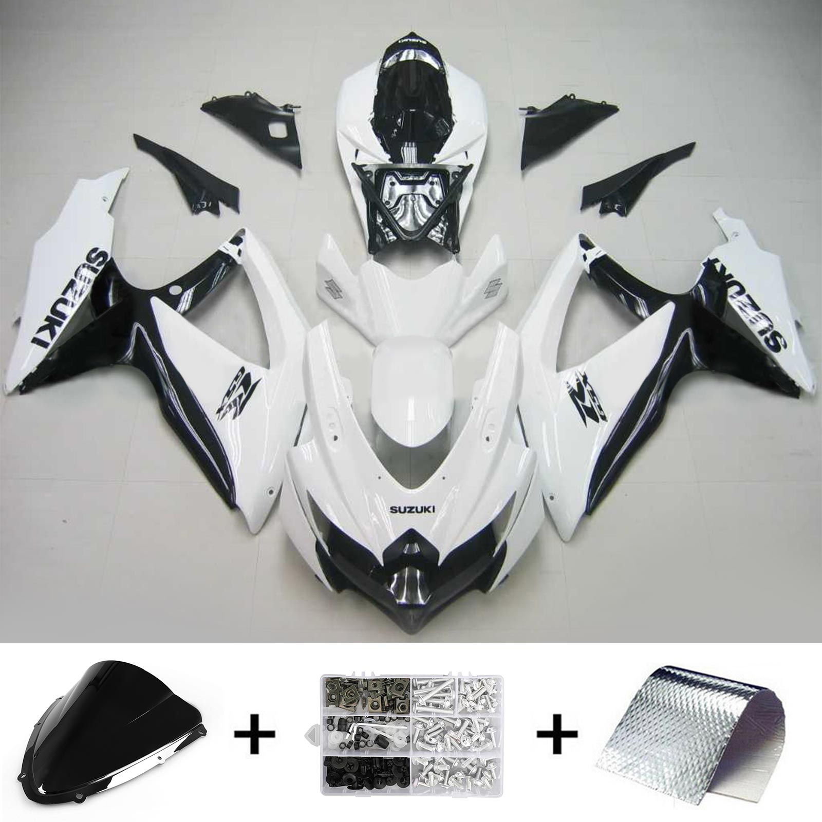 سوزوكي GSXR 600/750 2008-2010 الهدايا المجمعة هيكل السيارة البلاستيك ABS K8