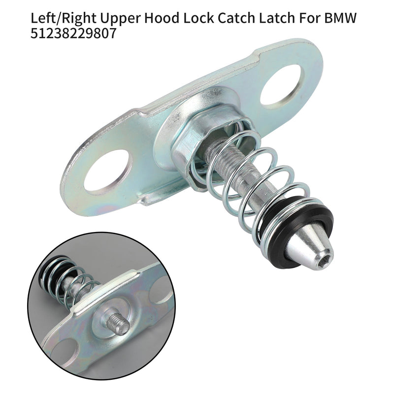 Upper Hood Lock Catch Latch Left/Right 51238229807 For BMW 3 E46 5 E39 X5 E53 Generic