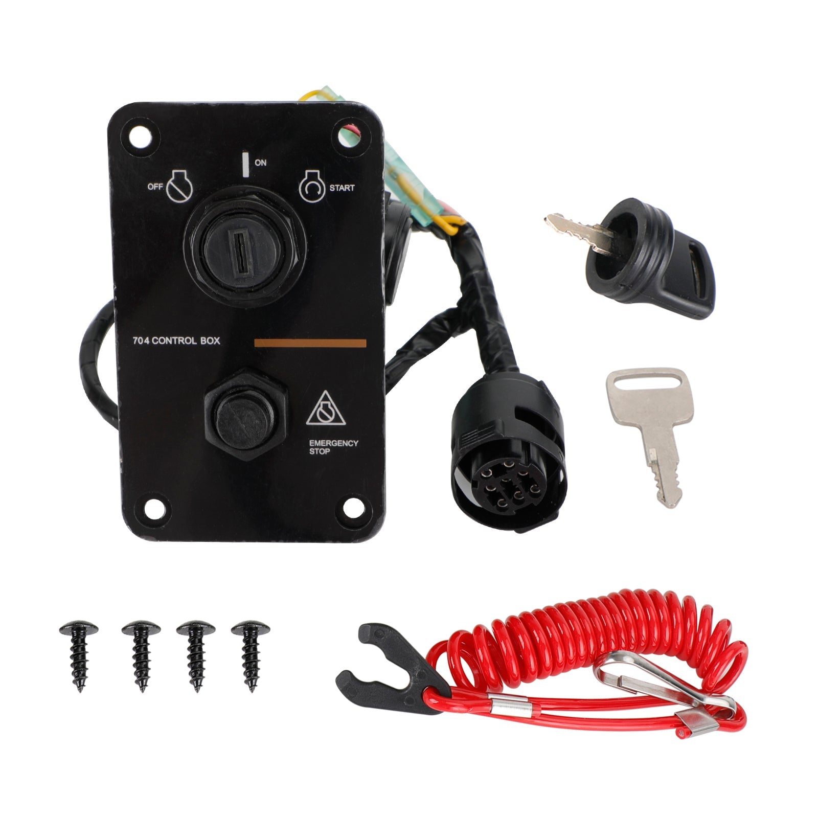 Panel de interruptores de un solo motor apto para motores fuera de borda Yamaha 704-82570-08-00