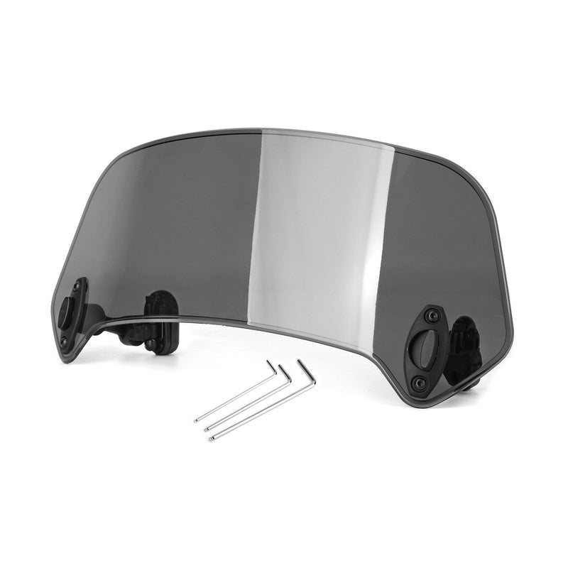 Clip universal para motocicleta en la pantalla deflectora de viento parabrisas gris genérico