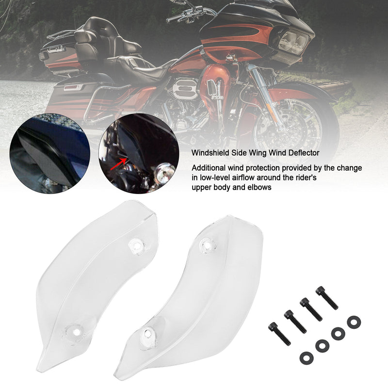 Fairing Windshield Side Wing Wind Deflector For Touring Road Glide 2015-2021 Generic