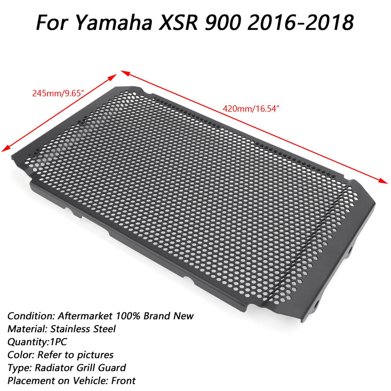 غطاء حماية من الرادياتير أسود مناسب لـ Yamaha XSR Tracer 900 / GT 16-20 Generic