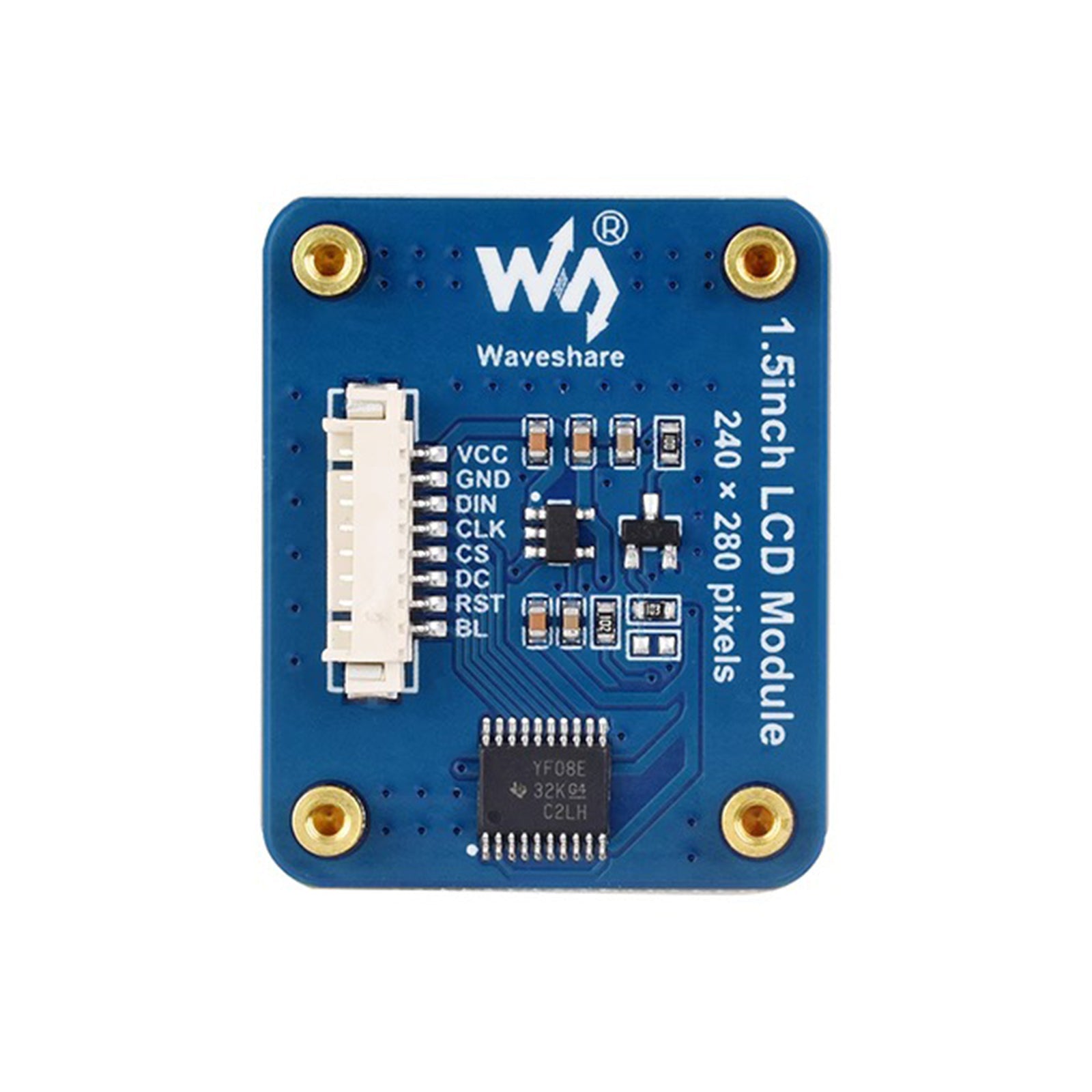 شاشة IPS مقاس 1.5 بوصة، واجهة SPI، شاشة مستديرة NV3030B، لوحة توسيع LCD