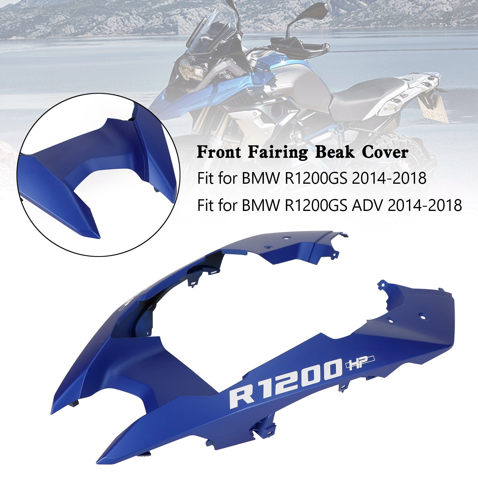 Front Nose Fairing Beak Fender Cover For BMW R1200GS / ADV 2014-2018