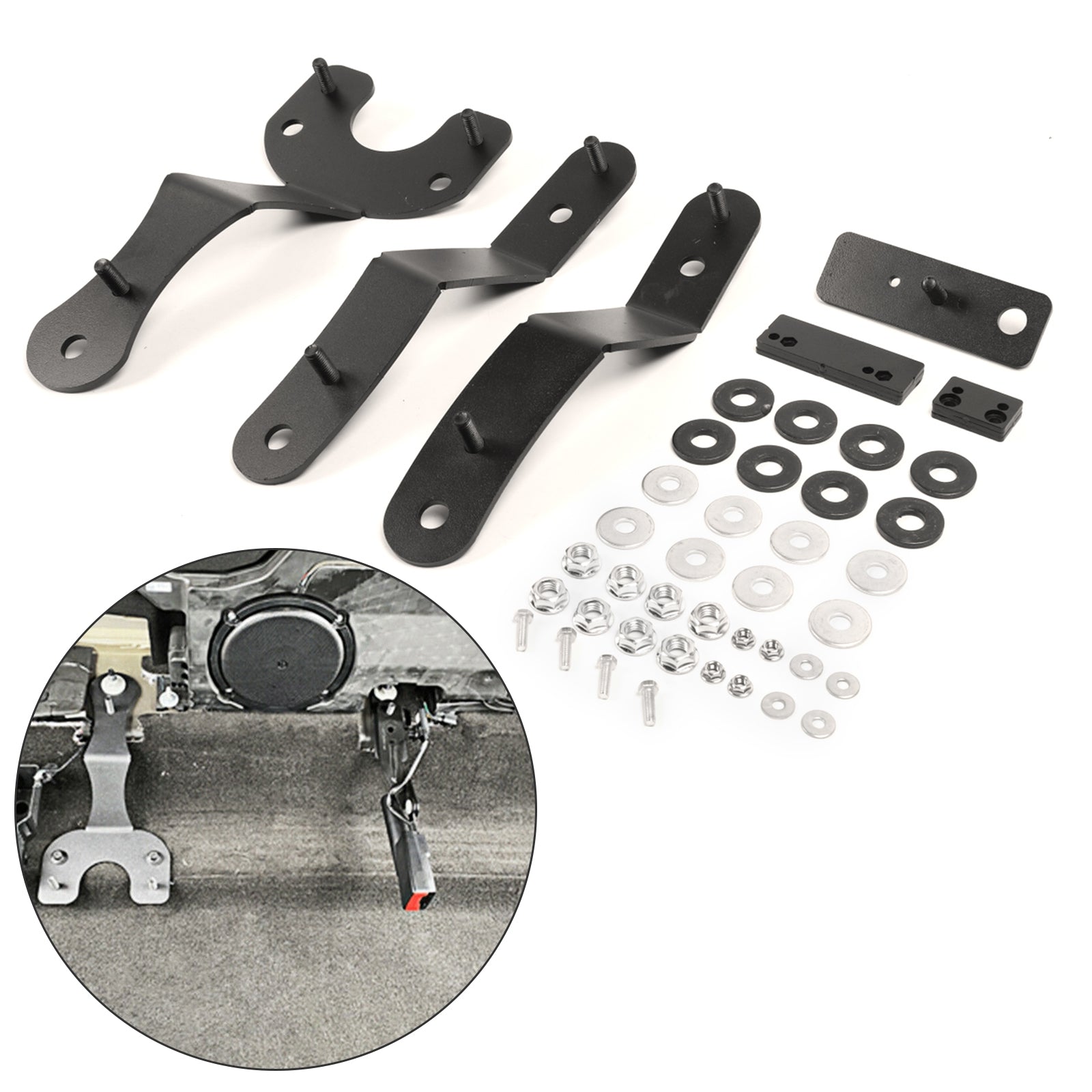 Black Adjustment Rear Seat Recline Kit sets fit For Ford F150 2015-2023 Generic