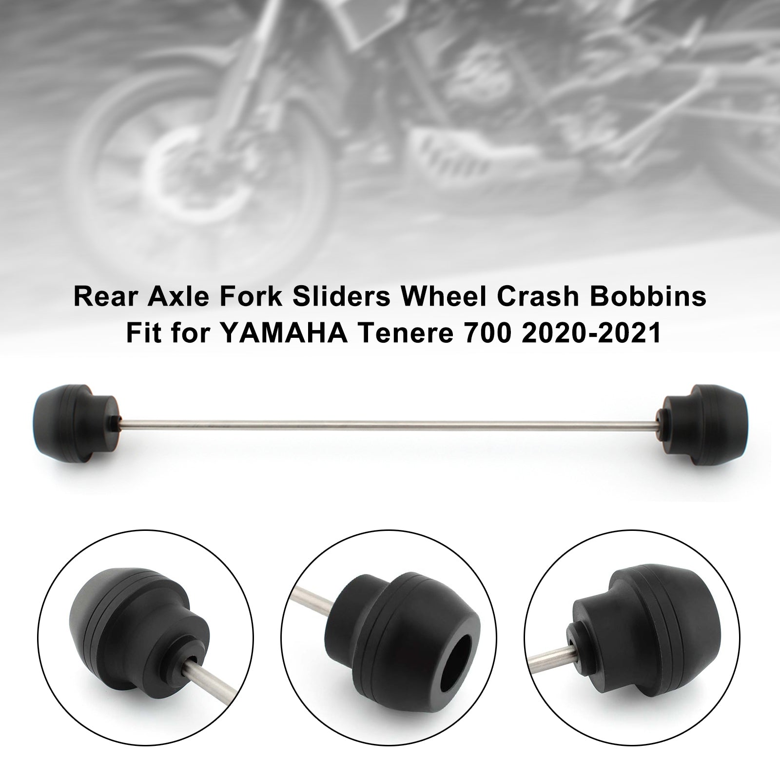 2020-2021 Yamaha Tenere 700 Rear Spindle Bobbins Wheel Axle Slider