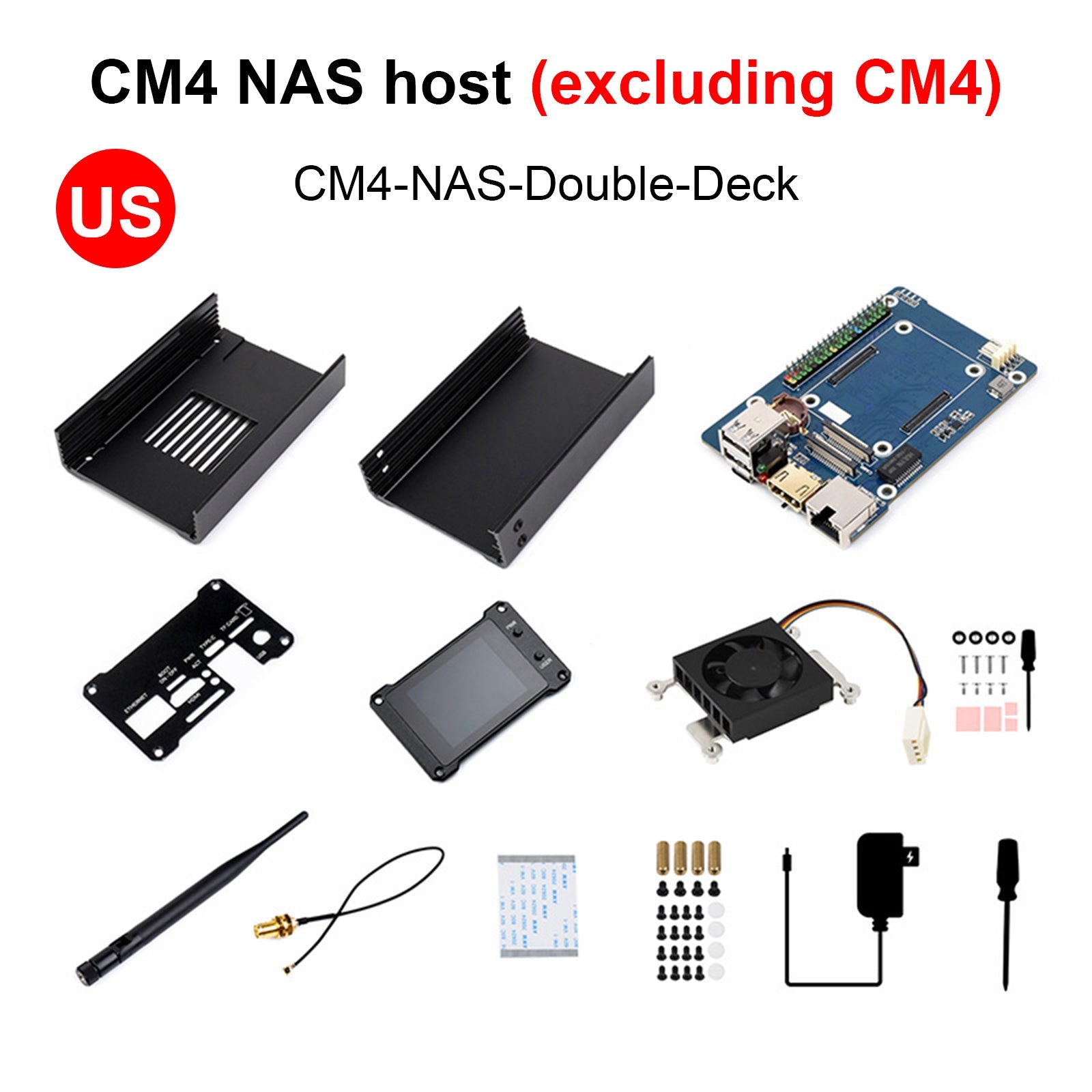 Raspberry Pi CM4 Computing Module NAS Network Storage Server SATA Interface US