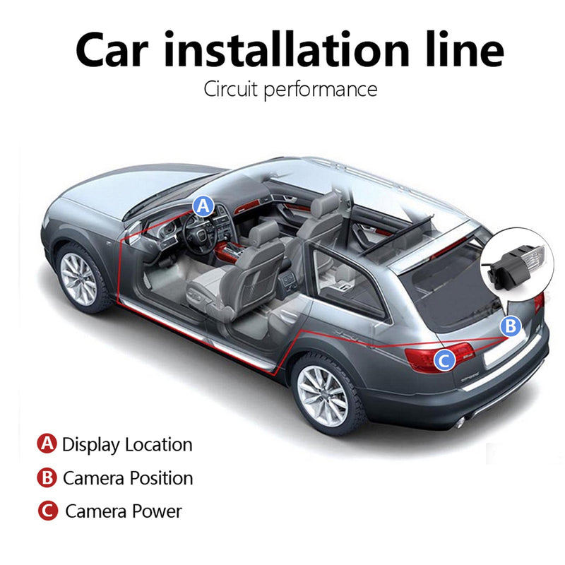 CCD noche impermeable respaldo vista trasera cámara de estacionamiento marcha atrás IP67 para Golf MK 6 MK7 genérico