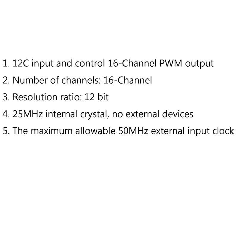 5 uds CJMCU-PCA9685 16 canales PWM módulo servo controlador LED 12 bits I2C para Arduino 
