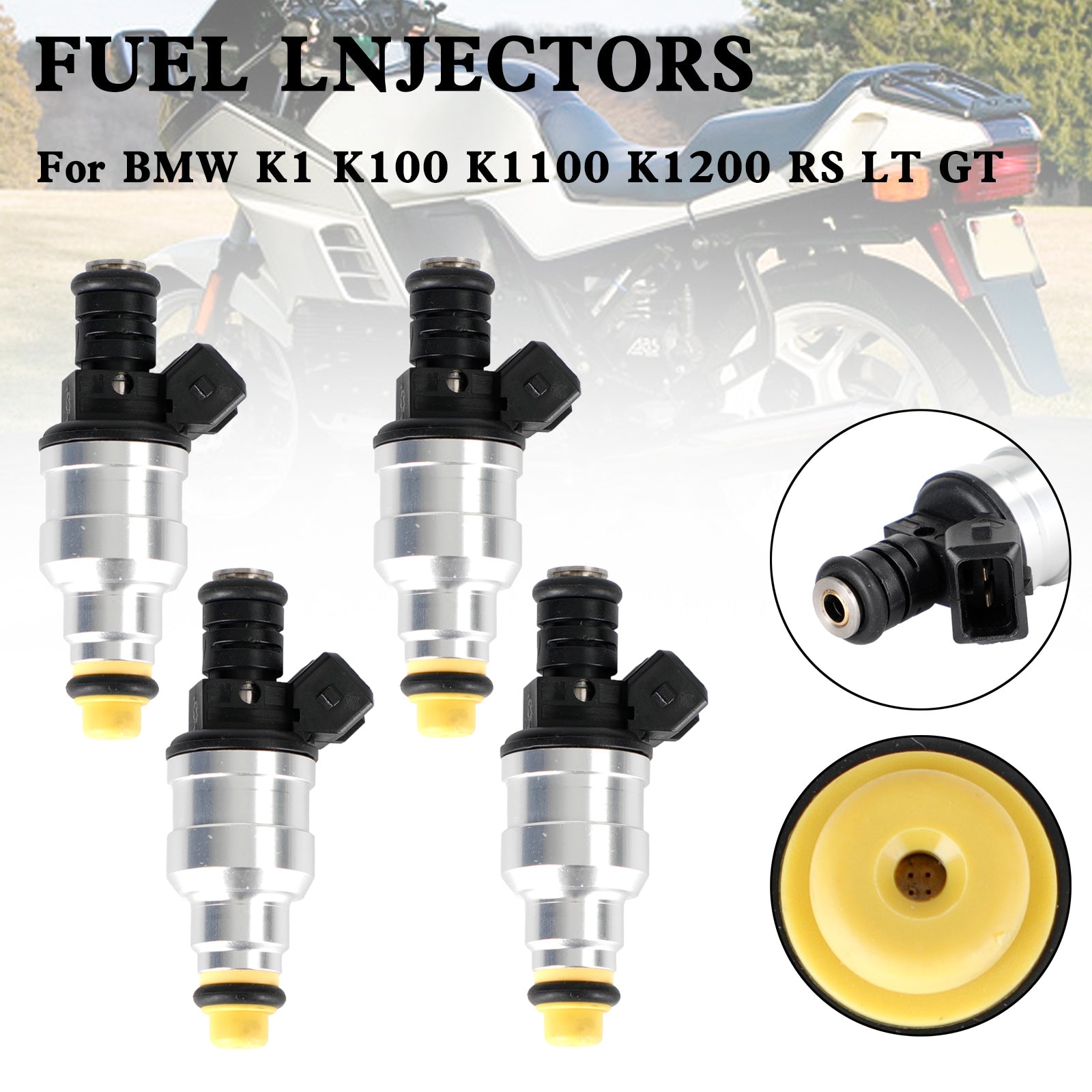 4 Uds inyector de combustible para motocicleta 0280150705 para BMW K1 K100 K1100 K1200 RS LT GT