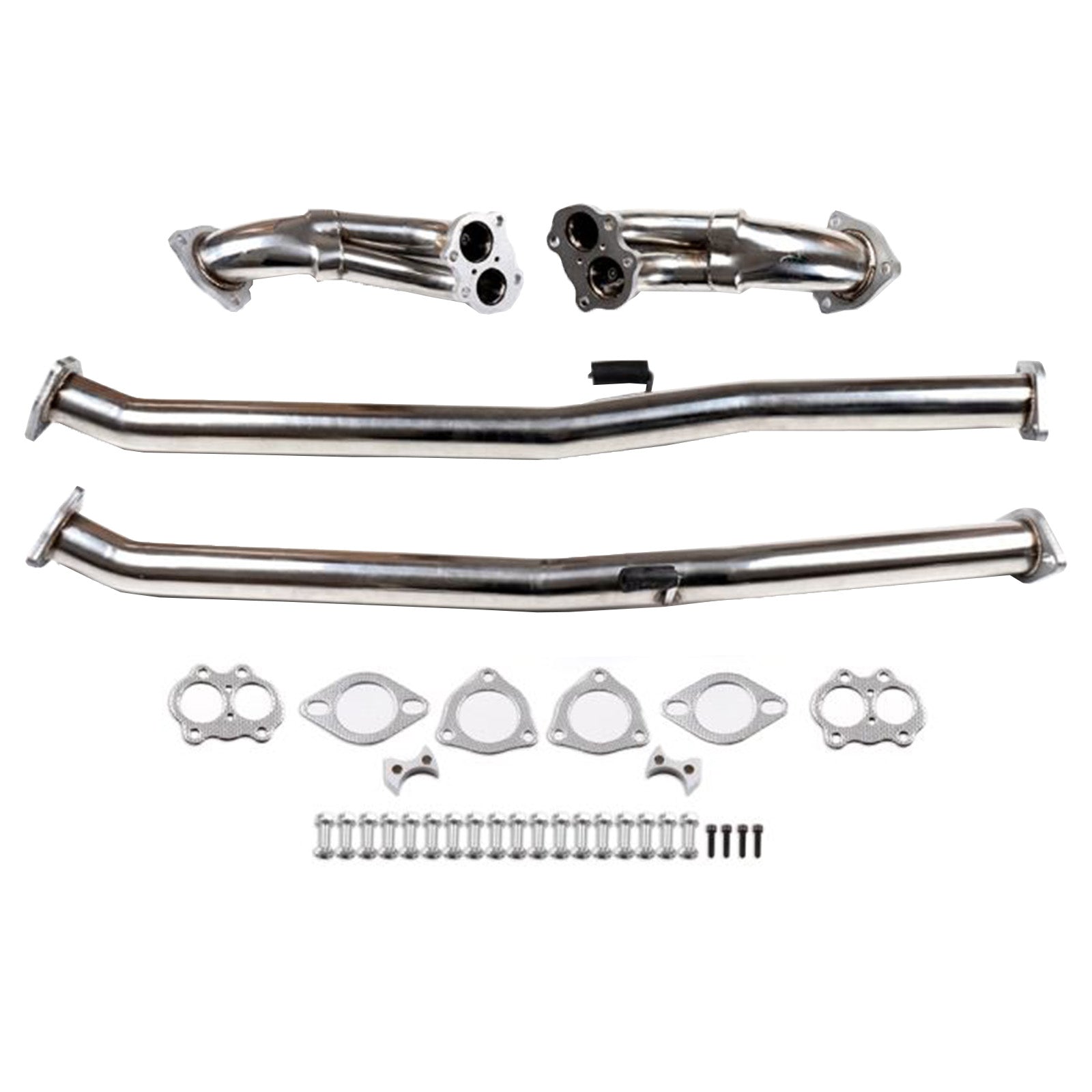 Stainless Steel Exhaust Downpipe Fit for 1990-1996 Nissan 300ZX Z32 Turbo 3.0L