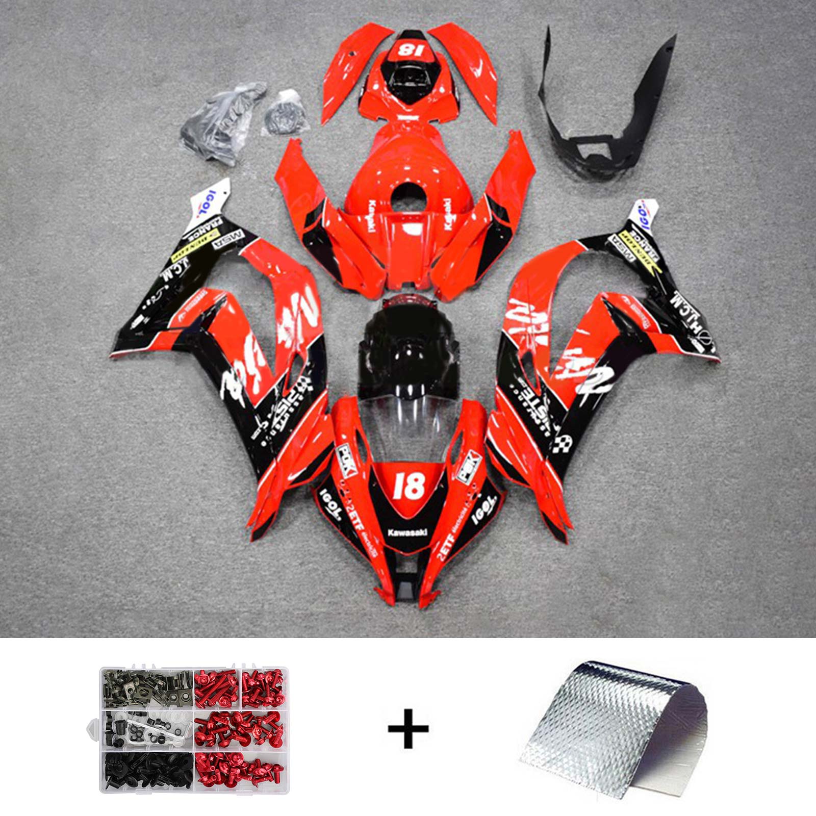 Kawasaki ZX10R 2016-2020 Fairing Kit Bodywork Plastic ABS