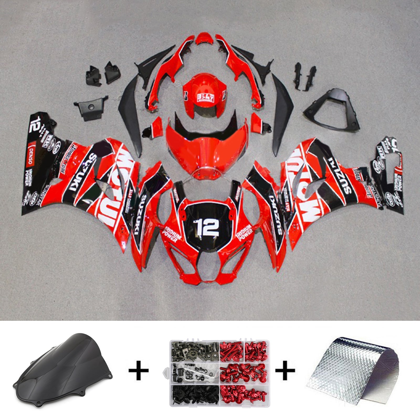 سوزوكي GSXR1000 2017-2023 K17 Fairing Kit هيكل السيارة بلاستيك ABS