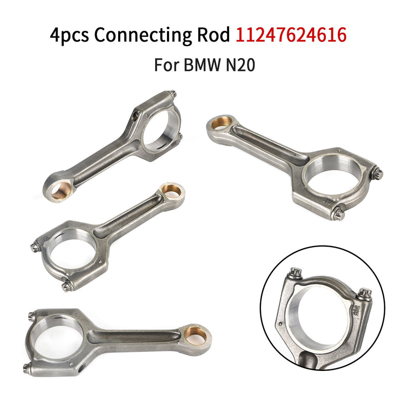 4X Connecting Rod 11247624616 For BMW 320i 328i 420i 520i 528i X4 X5 N20B20 Generic