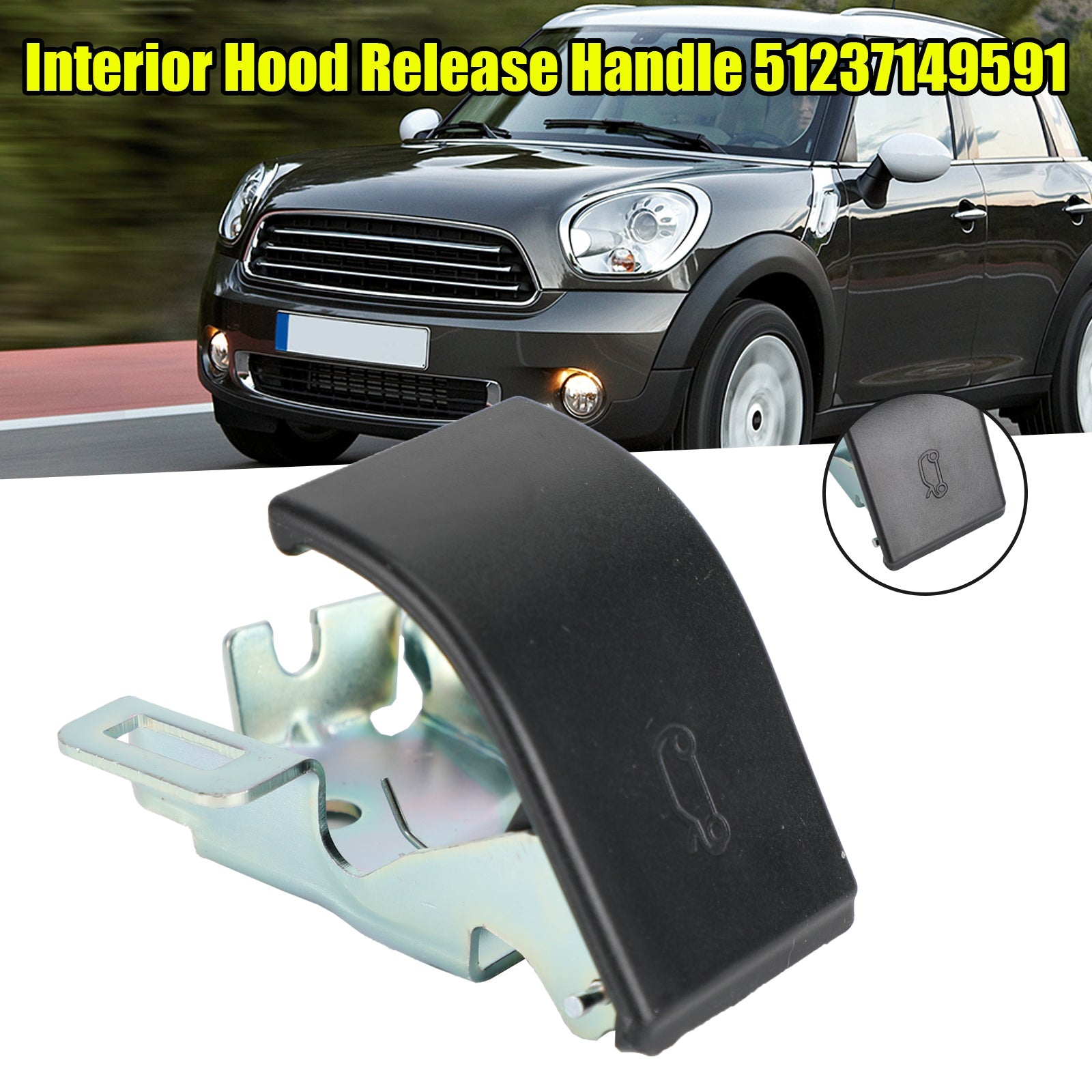 Hood Release Handle Lever 51237149591 For BMW Mini Cooper Countryman Paceman