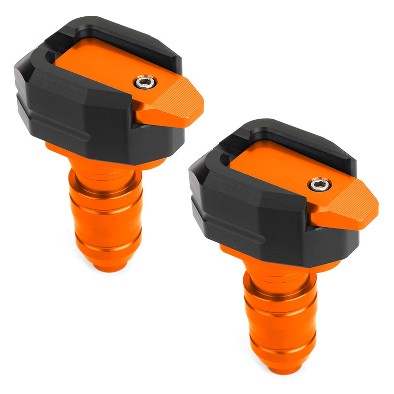 1 par de almohadillas antideslizantes para motocicleta CNC Orange Race, deslizadores de choque contra el suelo, protección genérica