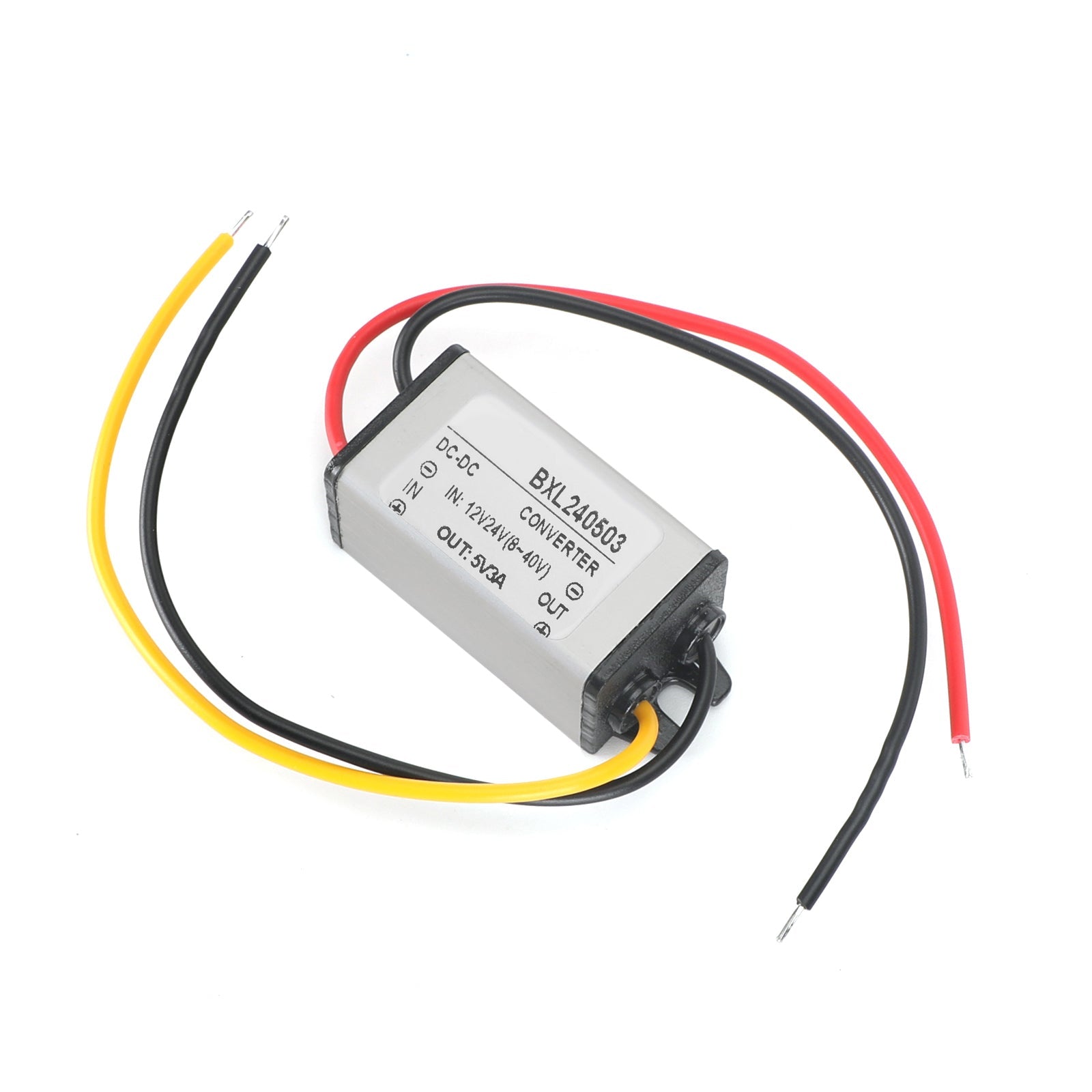 1~5A Convertidor DC/DC a prueba de agua Regulador de fuente de alimentación 12V/24V Reducir a 5V