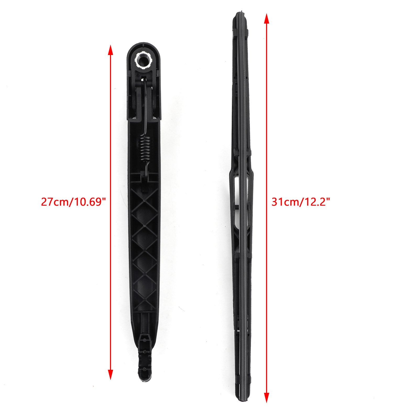 Juego de escobillas del brazo del limpiaparabrisas de la ventana trasera para Renault Clio II 1998-2012 Genérico