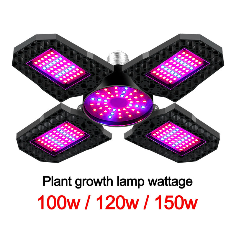 E27 LED Grow Light With Foldable Full Spectrum Grow Lights For Indoor Plant