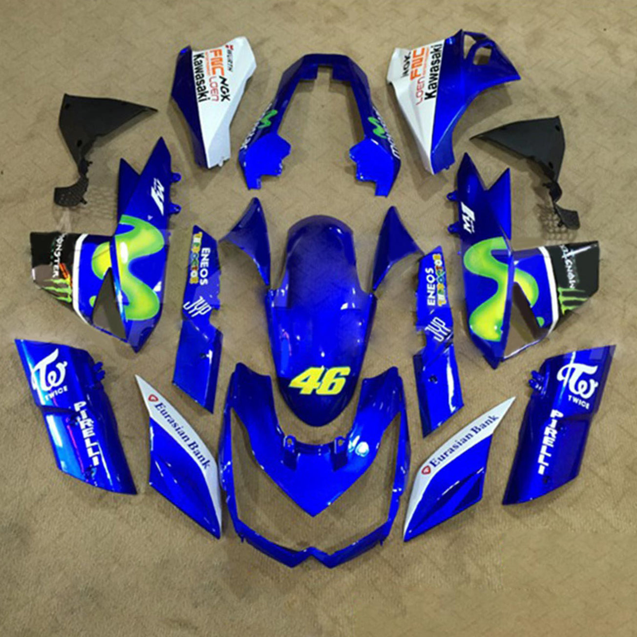 Kawasaki Z1000 2010-2013 Fairing Kit Bodywork Plastic ABS