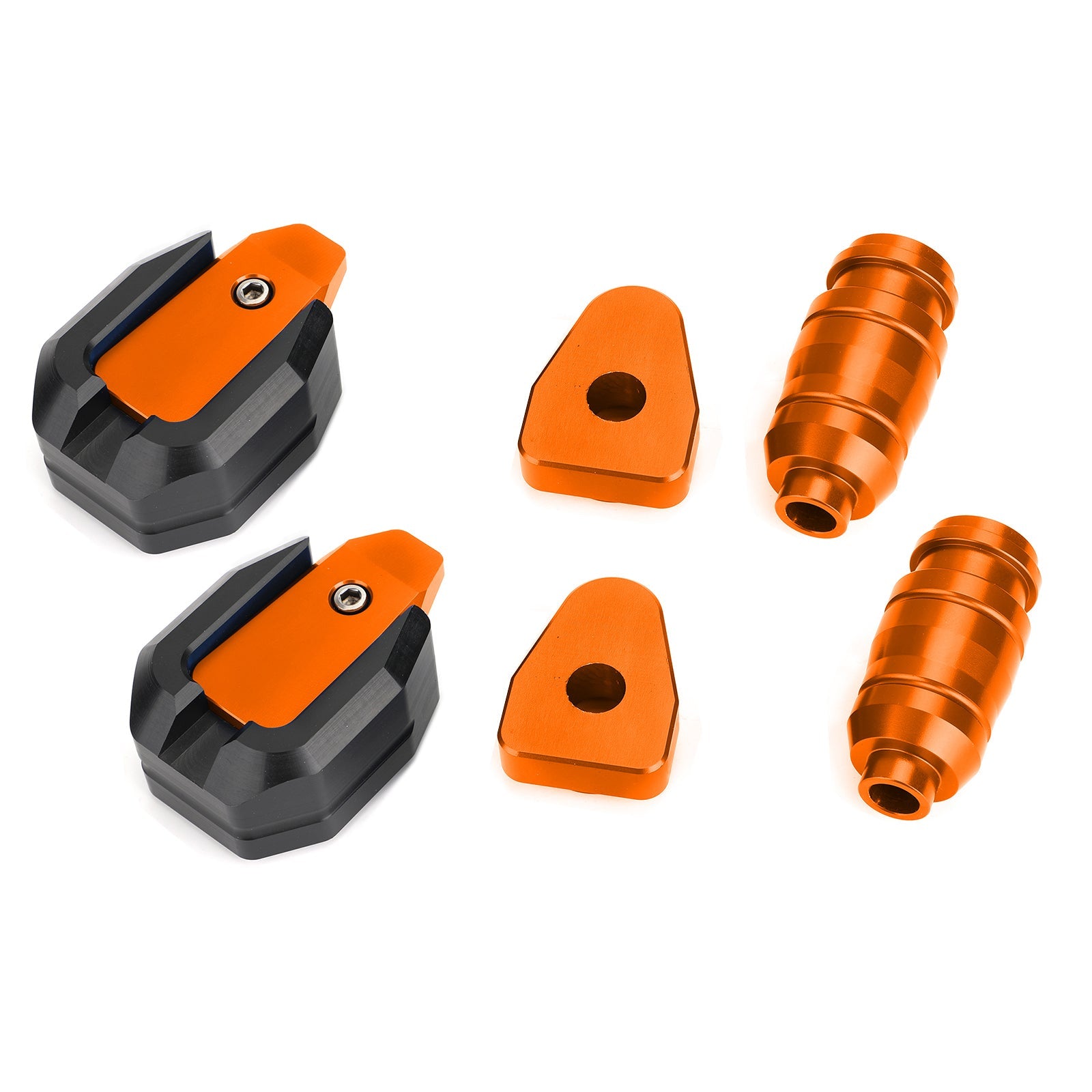 1 Pair CNC Orange Race Motorcycle Slip Pad Ground Crash Sliders Protection Generic